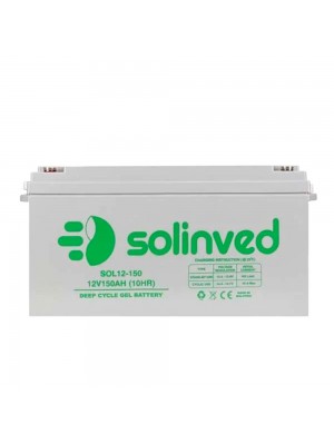 Аккумуляторная батарея SOLINVED 150-12 GEL 12V 150 Ah (483 x 170 x 238), 43.6 kg Grey Q1/48