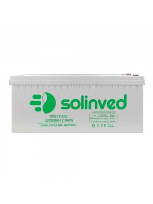 Аккумуляторная батарея SOLINVED 200-12 GEL 12V 200 Ah (522 x 240 x 224), 60.3 kg Grey Q1/48