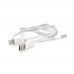 Кабель-перехідник JH-CM32 Jack 3.5mm(M) => Lighting(M)+Type-C(M), 1м, White, Box