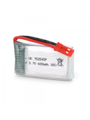 Аккумулятор 8*25*40P 25C, 3.7V (600mAh), 2 контакта