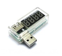 USB тестер Charger Doctor напряжения (3-7.5V) и тока (0-2.5A) White, загнутый