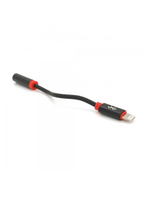 Кабель-перехідник KIN KY-202 Jack 3.5mm(F) => Lighting(M), 0.1м, Black, Box