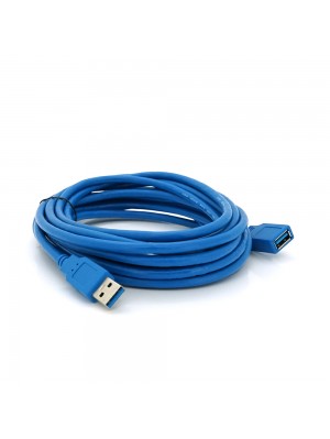 Подовжувач USB 3.0 AM/AF, 5.0m, Blue, пакет