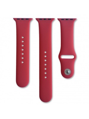 Ремешок для Apple Watch Silicone (2+1) 42/44mm (23) Camellia red