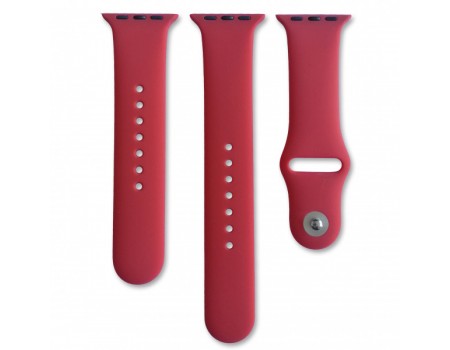 Ремешок для Apple Watch Silicone (2+1) 42/44mm (23) Camellia red