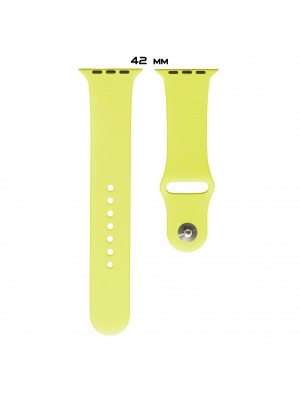 Ремешок для Apple Watch Silicone 42/44mm M (32) New yellow