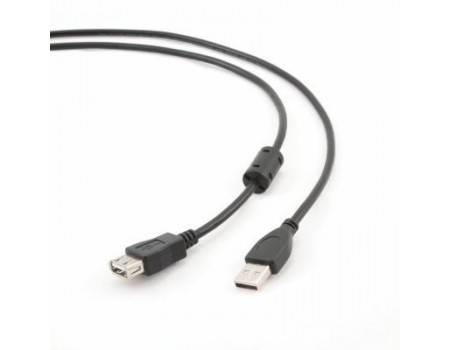 Кабель Cablexpert CCF-USB2-AMAF-6 удлинитель USB 2.0 AM/AF 1,8 м, Ферритовый фильтр