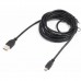 Кабель Cablexpert (CCP-USB2-AM5P-10) USB2.0 - mini USB, 3 м, чорний