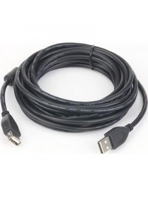 Кабель Cablexpert CCF-USB2-AMAF-15 удлинитель USB 2.0 AM/AF 4,5 м, Ферритовый фильтр