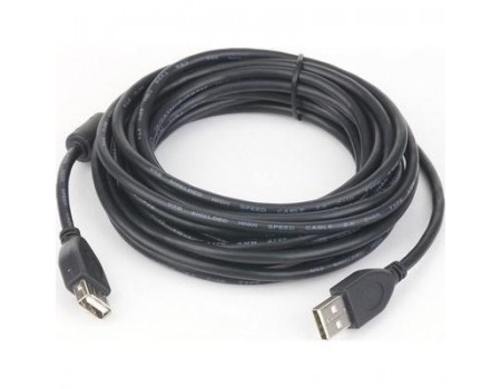 Кабель Cablexpert CCF-USB2-AMAF-15 удлинитель USB 2.0 AM/AF 4,5 м, Ферритовый фильтр