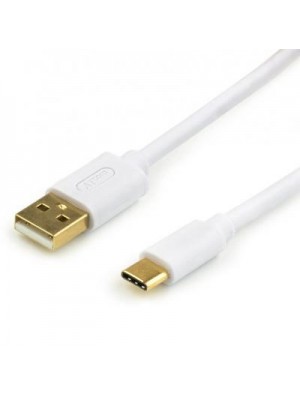 Кабель Atcom (17425) USB 2.0 AM/USB type C, 0.8м, білий