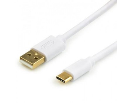 Кабель Atcom (17425) USB 2.0 AM/USB type C, 0.8м, білий
