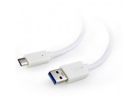Кабель Cablexpert (CCP-USB3-AMCM-W-0.1M) USB3.0 - USB Type-C, 0.1 м, премиум, белый