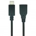 Кабель REAL-EL USB2.0 Type C-AF 0.1m, черний