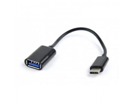Кабель Cablexpert (AB-OTG-CMAF2-01), USB2.0-USB Type-C, 0.2 м, черный