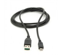 Кабель Cablexpert (CC-mUSB2D-0.3M) USB2.0(М) - MicroUSB(М), черный, 0.3м