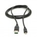 Кабель Cablexpert (CC-mUSB2D-0.3M) USB2.0(М) - MicroUSB(М), черный, 0.3м
