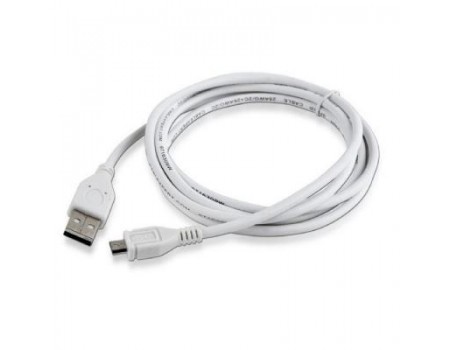 Кабель Cablexpert (CCP-mUSB2-AMBM-6-W) USB 2.0 - Micro B, 1.8м, белый