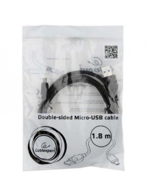 Кабель Cablexpert (CC-USB2-AMmDM-6) USB2.0 A - USB, 1.8 м, чорний