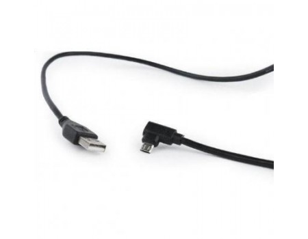 Кабель Cablexpert (CCB-USB2-AMmDM90-6) USB2.0(М) - microUSB(M), чорний, 1.8м
