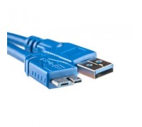 Кабель PowerPlant (KD00AS1230) USB3.0(AM)-MicroUSB3.0(BM), 0.5м, Blue