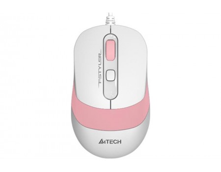 Миша A4Tech FM10 White/Pink USB