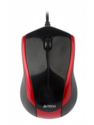 Миша A4Tech N-400-2 Red-Black USB V-Track