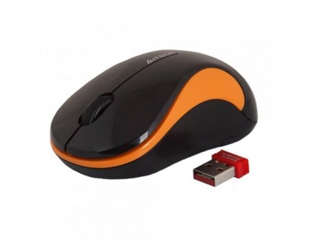 Мышь беспроводная A4Tech G3-270N Black/Orange USB V-Track