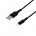 Кабель Grand-X USB-Lightning, MFI, 1м, CU Black (TL01) сертиф. Apple, упаковка гифтбокс  с окном