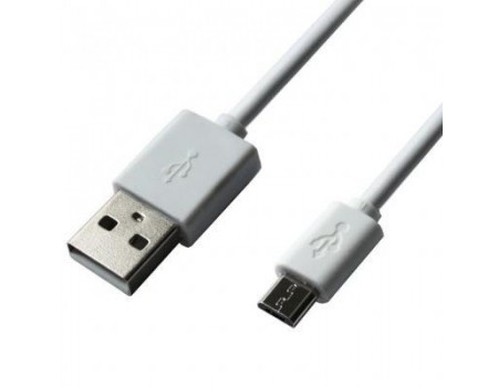 Кабель Grand-X USB-microUSB, 1м White (PM01W)