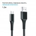 Кабель Grand-X USB-microUSB, 3A, 1.2м, Fast Сharge, Black (FM-12B)