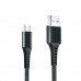 Кабель Grand-X USB-microUSB, 3A, 1.2м, Fast Сharge, Black (FM-12B)