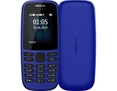 Nokia 105 2019 Dual Sim Blue