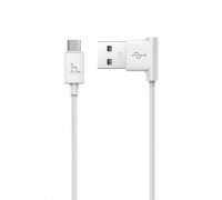 Кабель Hoco UPM10 MicroUSB (L-Shape) White 1.2m