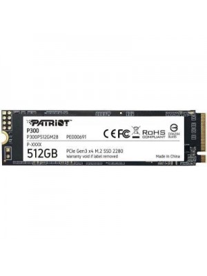 SSD 512GB Patriot P300 M.2 2280 PCIe 3.0 x4 NVMe TLC (P300P512GM28)
