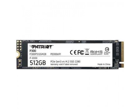 SSD 512GB Patriot P300 M.2 2280 PCIe 3.0 x4 NVMe TLC (P300P512GM28)