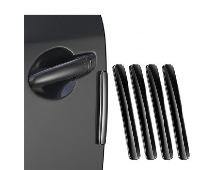 Захисні накладки на автомобільні двері Baseus Streamlined car door bumper strip Black (CRFZT-01)
