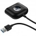 USB Hub Baseus Square Round (3USB 2.0 + 1USB 3.0) (CAHUB-AY01)