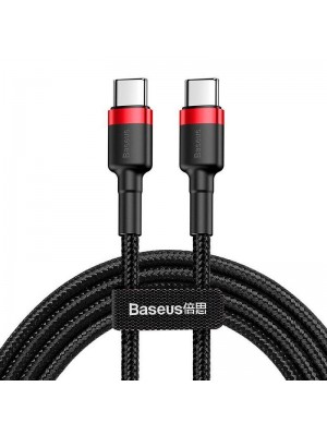 Кабель USB Baseus Cafule Type-C/Type-C (CATKLF-H91) Black/Red 2m