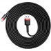 Кабель Baseus Cafule Type-C Cable 2A (3m) red/black