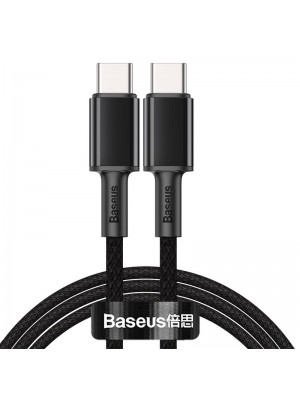 Кабель USB Baseus High Density Braided Type-C/Type-C 100W (CATGD-01) Black 1m