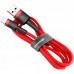 Кабель Baseus Cafule USB-Lightning, 2м Red-Red (CALKLF-C09)