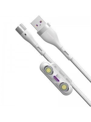 Кабель USB Baseus Zinc Magnetic Safe Fast Charging Data Cable (CA1T3-A02) White 1m