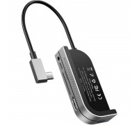 USB-хаб Baseus Bend Angle No.7 Multifunctional Type-C Converter Dark Gray