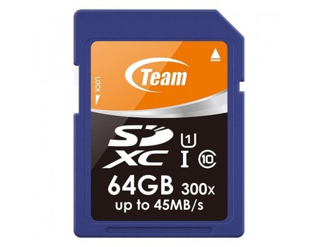 SDXC  64GB UHS-I Class 10 Team (TSDXC64GUHS01)