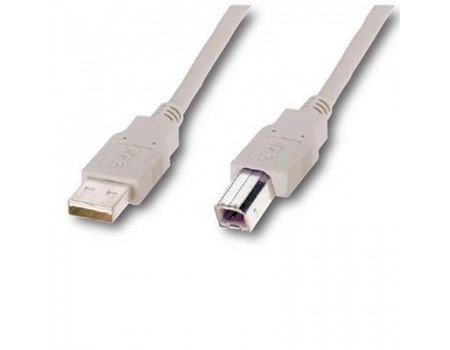 Кабель ATcom USB 2.0 AM/BM 5 м. 2 ferrite core, белый, пакет