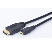 Кабель Cablexpert (CC-HDMID-6) HDMI-microHDMI v.2.0, вилка/вилка 1.8м Black