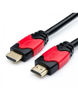 Кабель Atcom (14950) HDMI-HDMI, 15м Red/Gold connector 2 ferrite core polybag