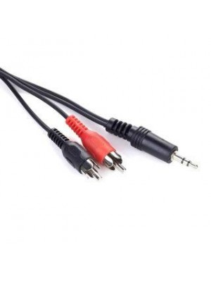 Звук-кабель Cablexpert (CCA-458-20M) 3.5m-2xRCA 20м, стерео, Black