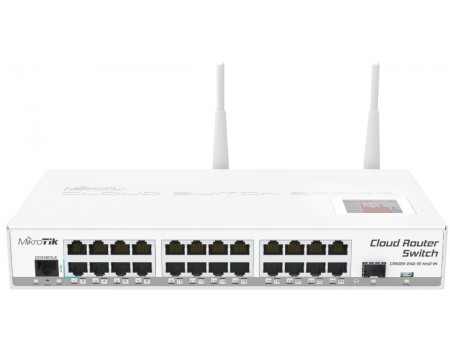 Коммутатор MikroTik CRS125-24G-1S-2HND-IN (24x1G, 1x1G SFP, L3, WiFi)